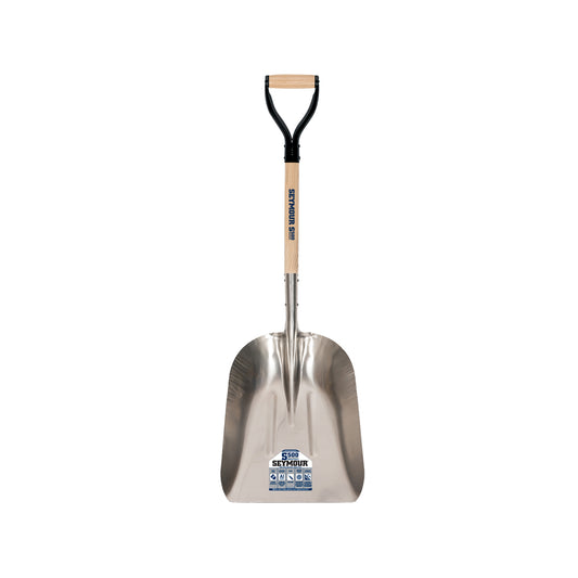 Seymour 49270 Grain Scoop, #14 Aluminum Head, 29" Hardwood Handle, Steel D-Grip