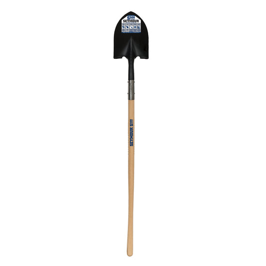 Seymour 49330 Round Point Front Turn Step Shovel w/ 48 In. Hardwood Handle