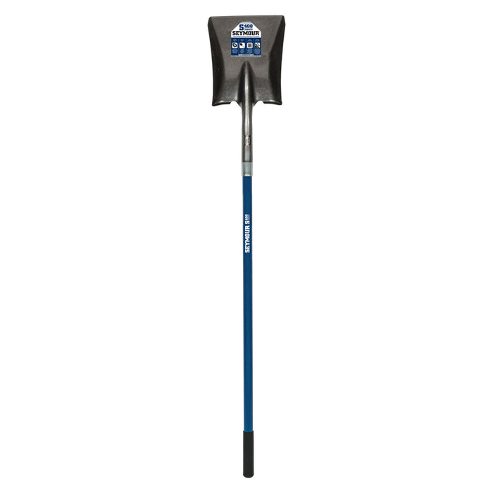 Seymour 49452 #2 Square Point Shovel 46 In. Blue Fiberglass Handle