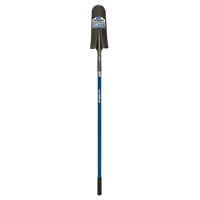 Seymour 49456 14" Drain Spade, 47" Blue Fiberglass Handle