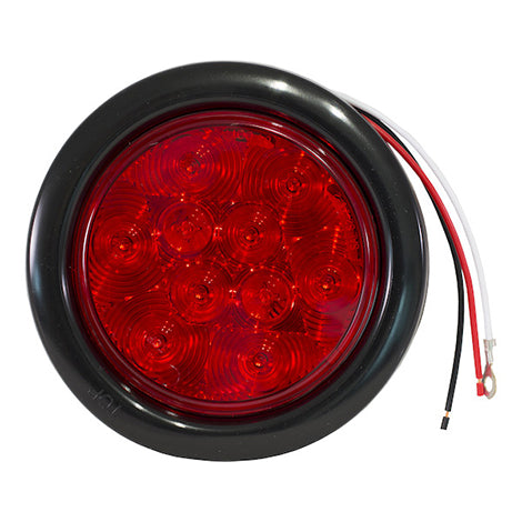 Buyers 5624110 Luz de parada/giro/trasera redonda roja completa de 4" con 10 LED
