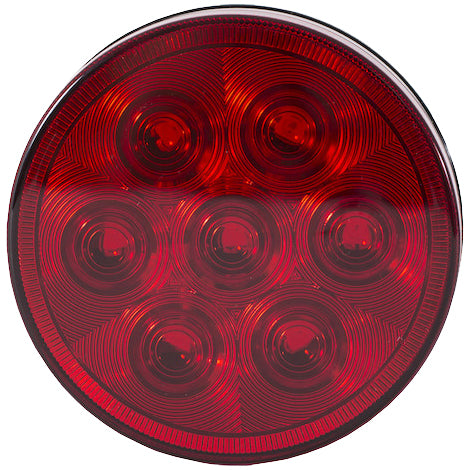 Buyers 5624156 4" Red Round Stop/Turn/Taillight with 7 Led PL-3 connection