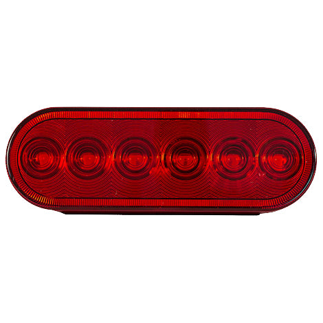 Buyers 5626156 6 Inch Oval Stop/Turn/Tail Light with 6 LEDs