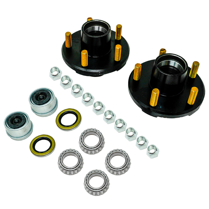 Kits de cubo tensor de remolque 5 en 4,5 para ejes rectos de 1-1/16" y 2000 libras