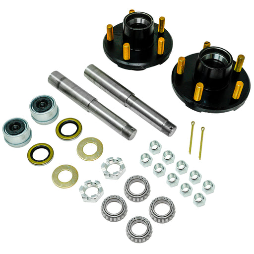 1 1/16 Trailer Bearing Kit 4-Hole Idler Hub Kit For 2,000 Lb Trailer Axles - Fits BT9 Spindle With L44649 Bearings 4-hole Hub Assembly 1 1/16 Trailer Bearing Kit 4-Hole Idler Hub Kit For 2,000 Lb Trailer Axles - Fits BT9 Spindle With L44649 Bearings 4-hole Hub Assembly