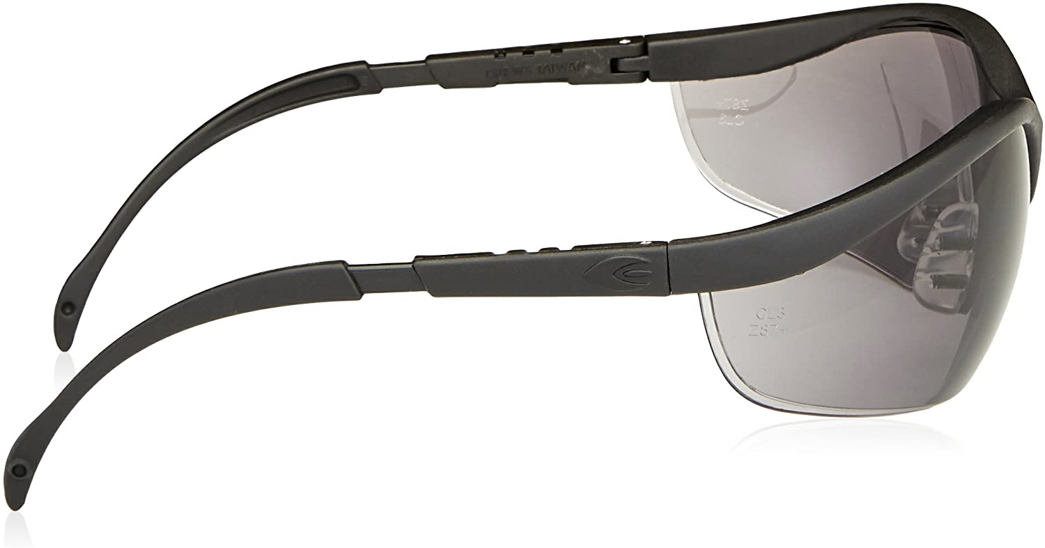 MCR Crews KD112 Klondike Gafas de seguridad - Montura negra, lente gris
