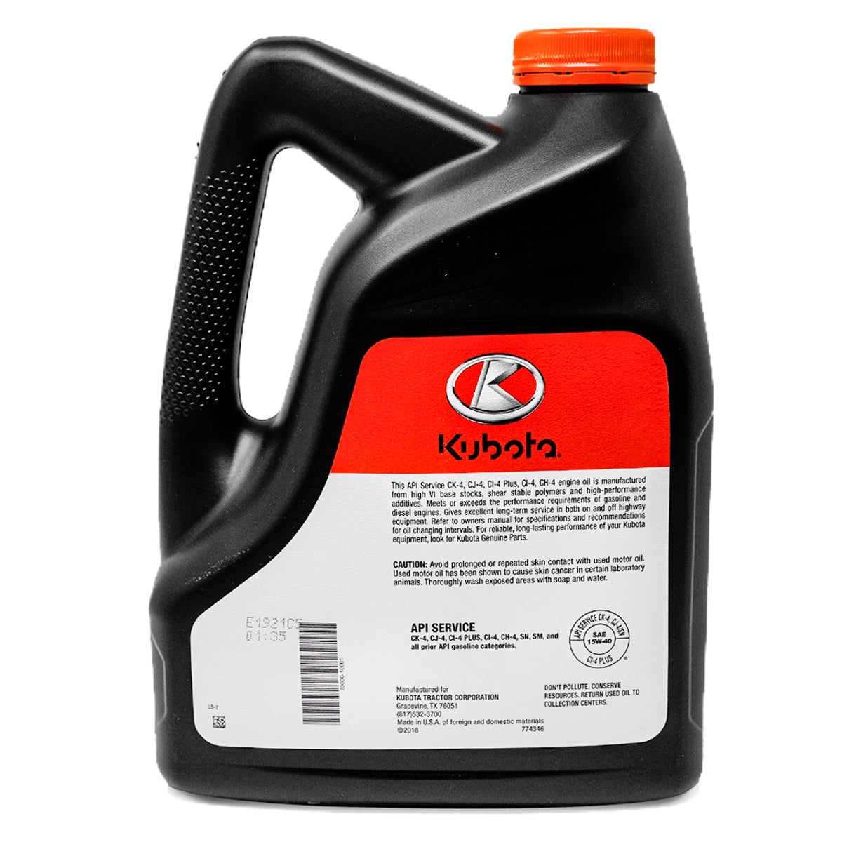 Kubota 70000-10001 15W-40 Engine Oil 1 Gallon