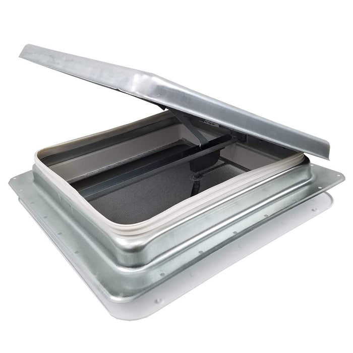 Dexter 75111 14x14 Vent with Garnish Metal Top Crank Out with Screen