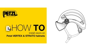 Petzl A015BA00 Vizir Tinted Shadow Eye Shield for Vertex & Alveo Helmet