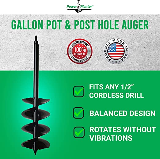 Power Planter 728H Gallon Pot & Post Hole Auger 7