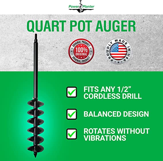 Power Planter 528H Quart Pot Planter Auger 5