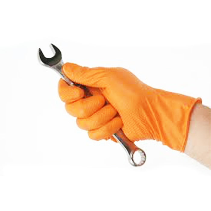 Eppco Enterprise 8843-M Tiger Grip Orange Nitrile Gloves