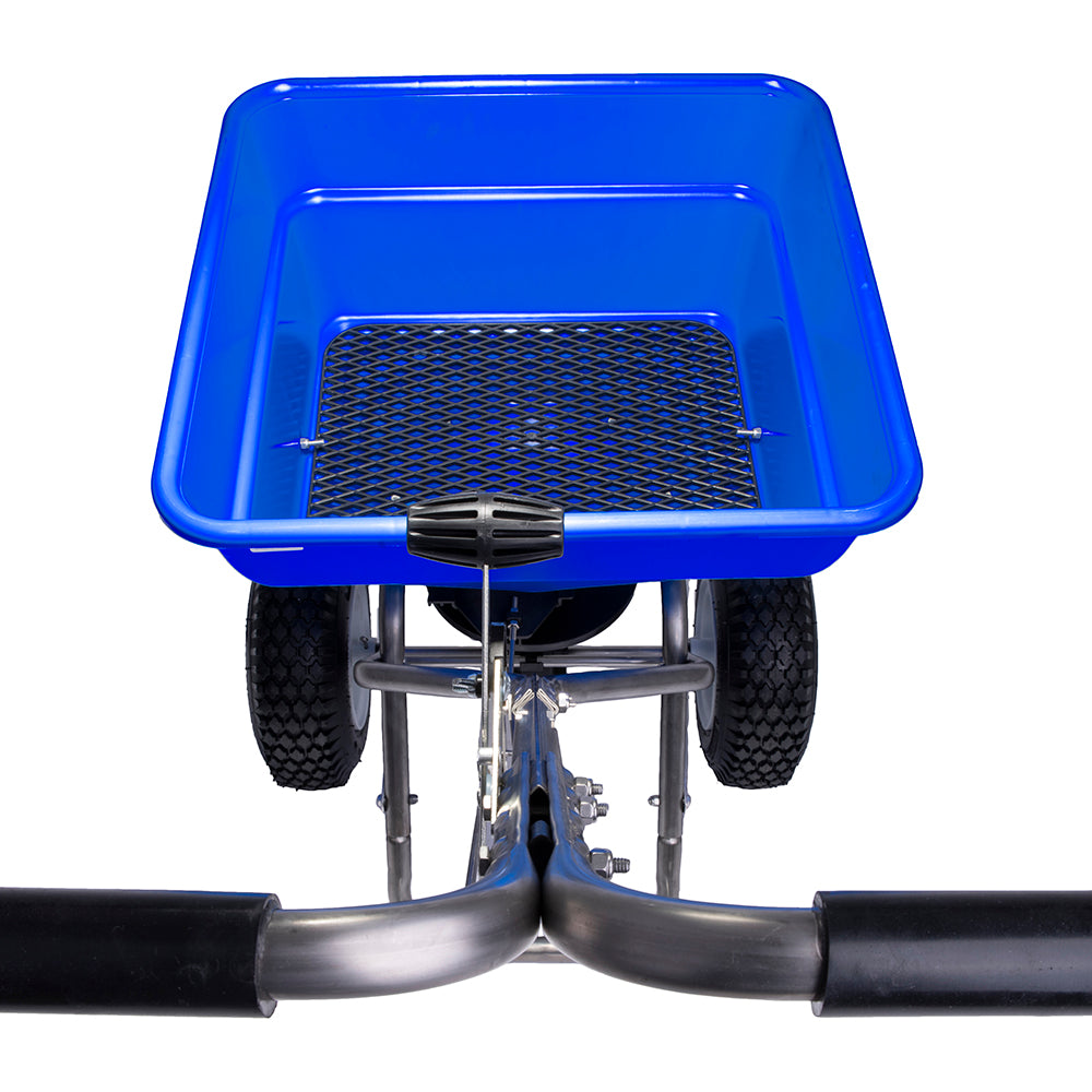 Earthway 90399 Professional Stainless Steel Ice Melt Broadcast Push Spreader 100 LB