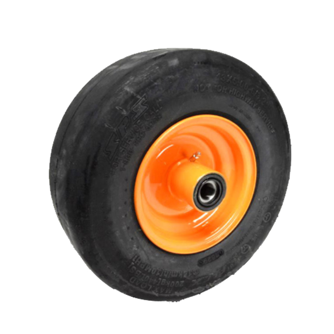 Rueda giratoria delantera Scag 9277 sin aire, neumático sólido liso
