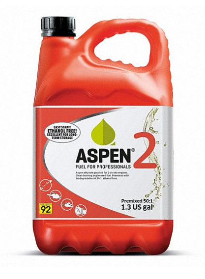 Aspen 2 Combustible de 2 ciclos sin etanol, 1,3 galones
