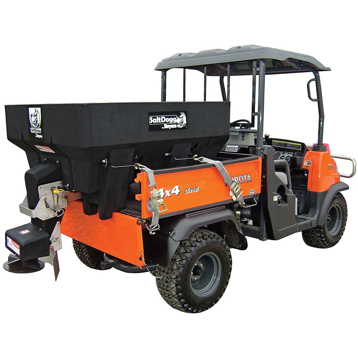 Compradores SaltDogg SHPE0750 Esparcidor eléctrico de tolva de polietileno