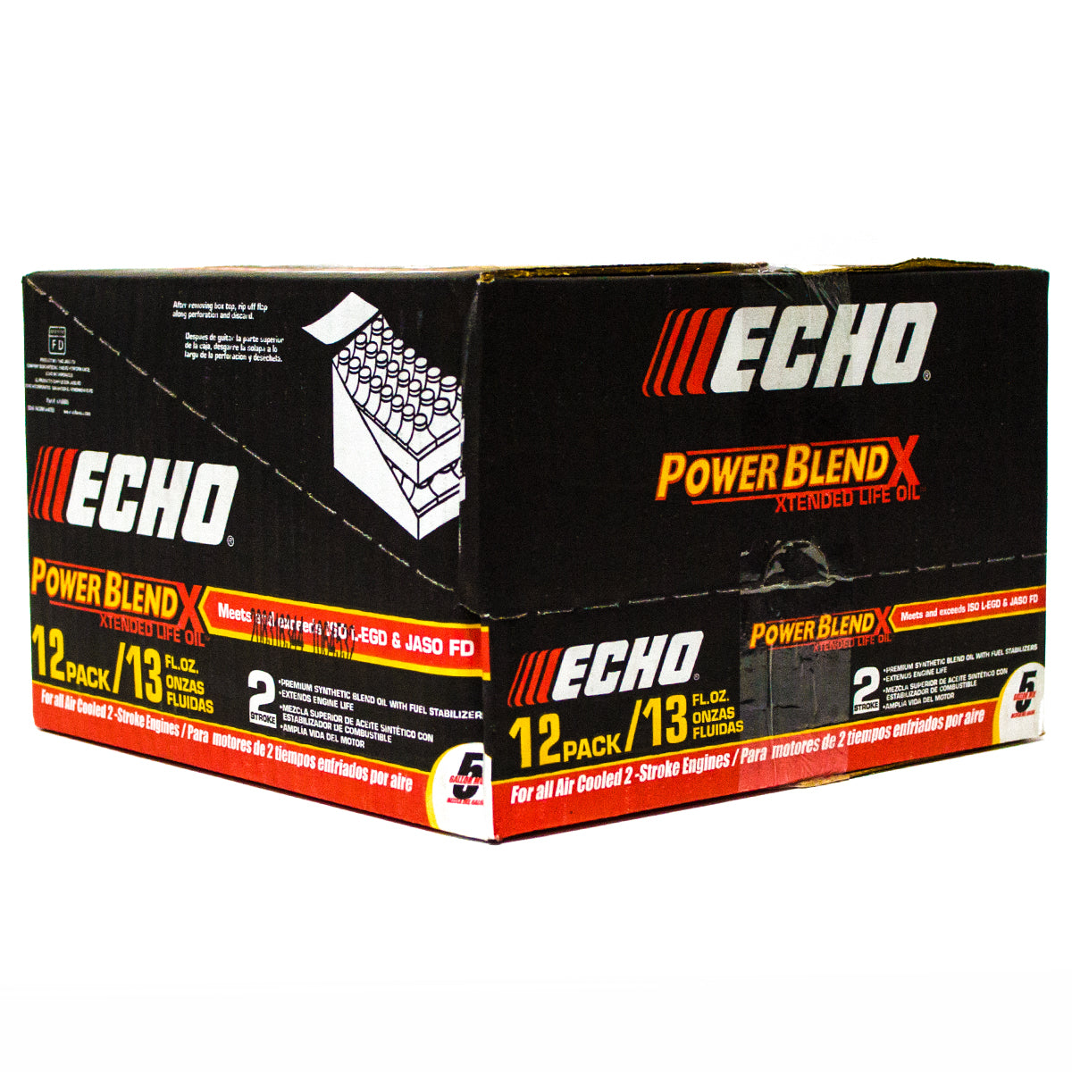 12PK Echo 6450005 PowerBlend Gold 5 Gallon Mix 2-Cycle Oil 12.8 Oz.