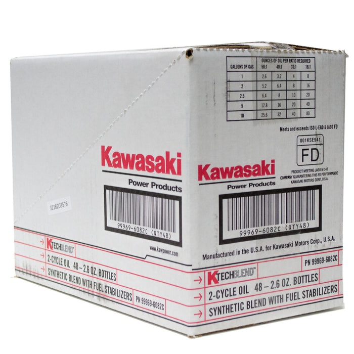 48PK Kawasaki 99969-6082 1 Gallon Mix of 2-Cycle Oil