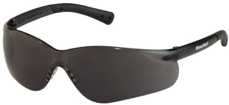 MCR Safety BK312 BearKat BK3 Series Gafas de seguridad con lente gris, material antideslizante para patillas y boquilla suave