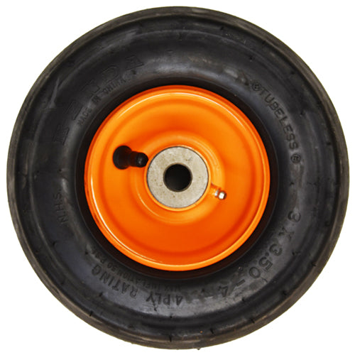Scag 48307 Conjunto de rueda delantera neumático lleno de aire 9x3.50-4