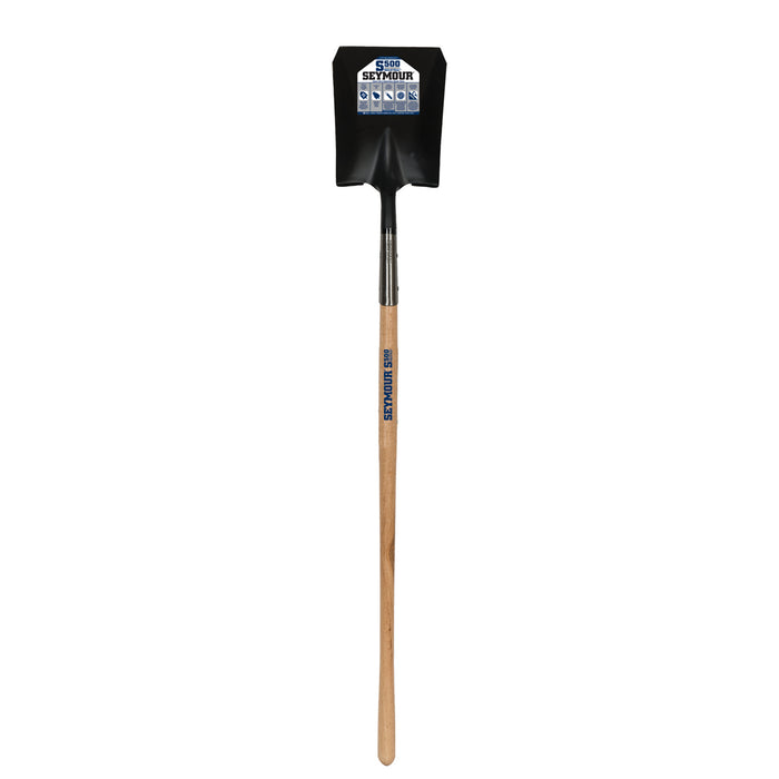 Seymour 49332 14 Ga. #2 Square Point Front Turn Step Shovel w/ 48 In. Hardwood Handle