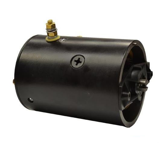 Snow Plow Motor w/ Slotted Shaft 12V Aligned Terminals OEM Spec Lester Buyers Fisher Western
