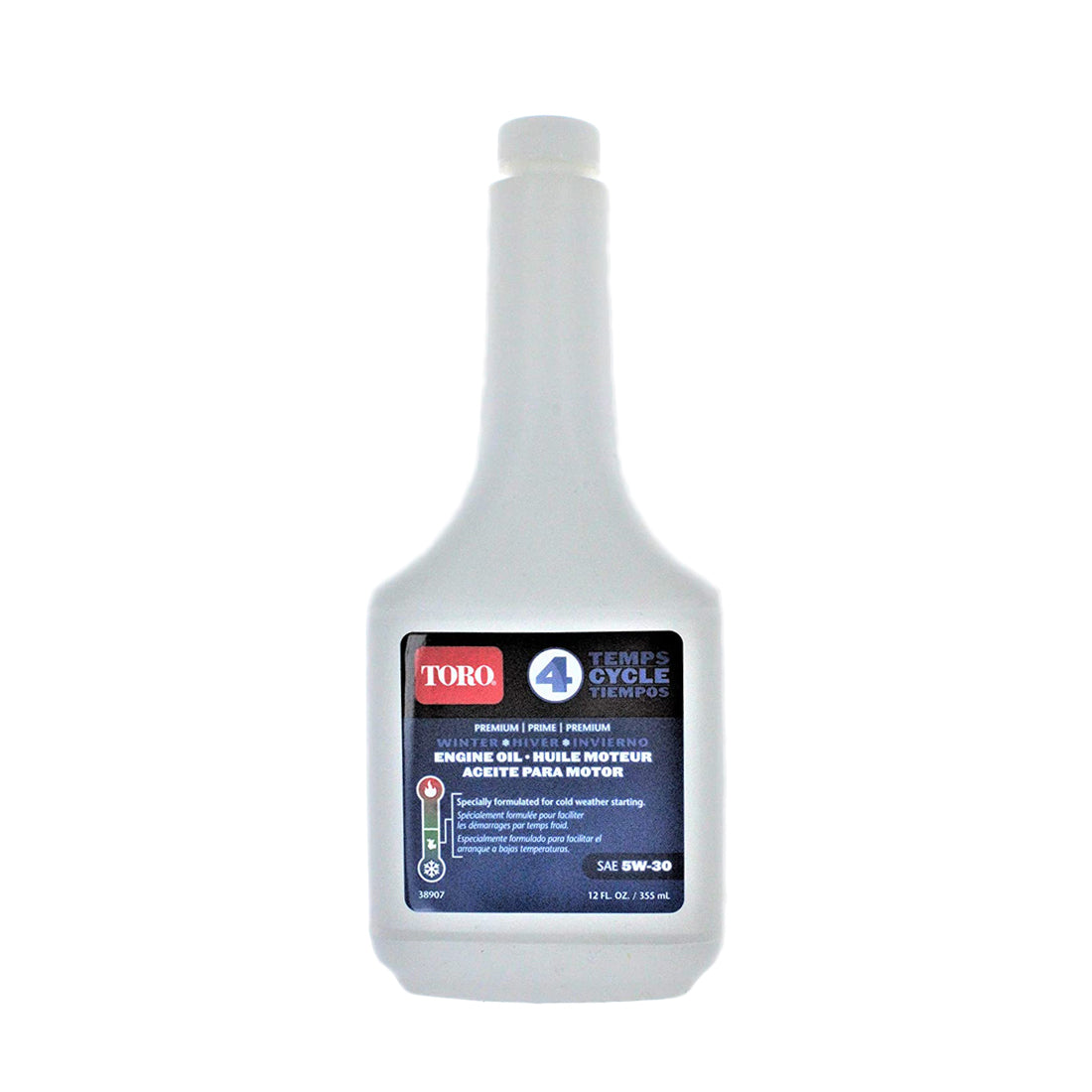 Aceite para soplador de nieve Toro 38907 de 4 tiempos, 12 oz.
