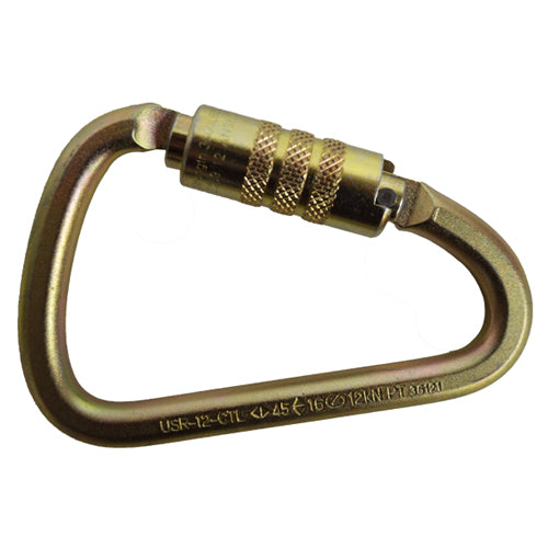 US Rigging Supply USR-12-CTL ProClimb Klettersteig Mosquetón con cierre giratorio de acero