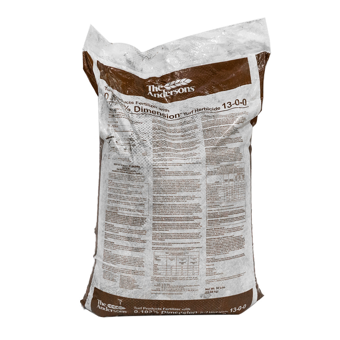 Fertilizante Andersons 13-0-0 con herbicida al 0,103 %, 50 lb