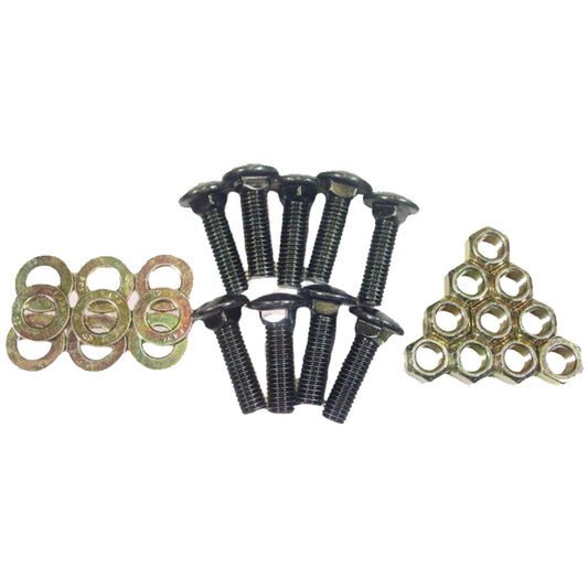 Boss BAX00034 Cutting Edge Bolt Kit - 8 Carriage Bolts 1/2 in. 13 x 1-3/4 in. GR5 with Washers and Nuts