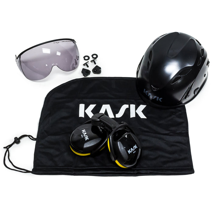 Kit de casco Kask Professional Arborist negro Super Plasma