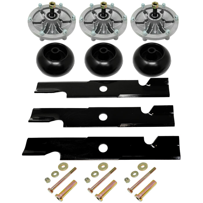 Spindle Blade Wheel Deck Kit for Exmark 52 Inch 48 Inch
