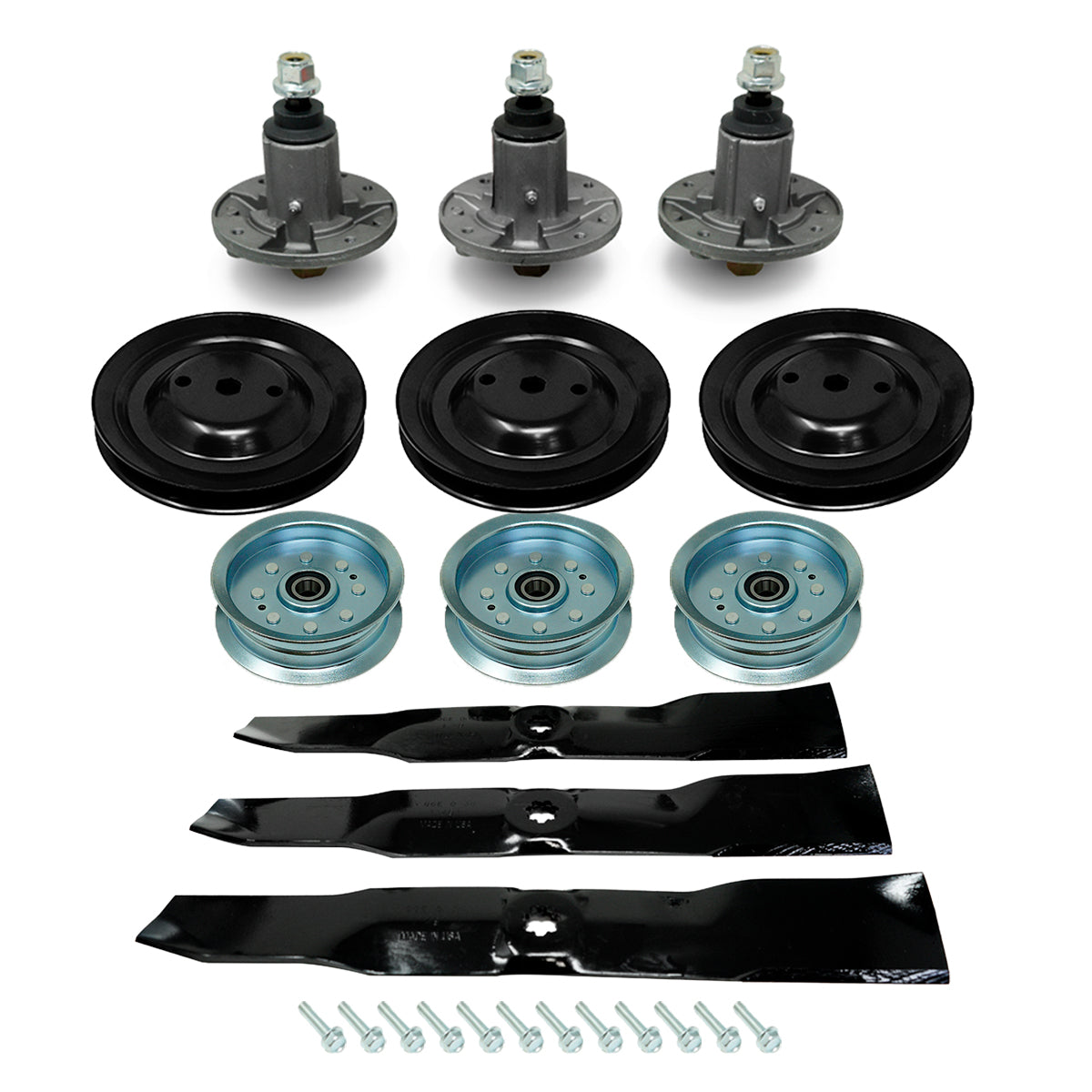 Spindle Pulley Idler Blade Kit for John Deere 54 inch Deck 190C D170 LA150 LA175