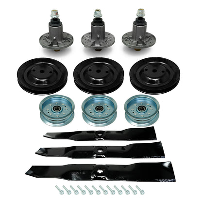 Spindle Pulley Idler Blade Kit for John Deere 54 inch Deck 190C D170 LA150 LA175