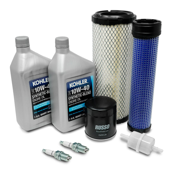 Tune Up Kit SAE 10W-40 for Kohler Engine CH18-CH25 CH730-CH750 CV18-CV25