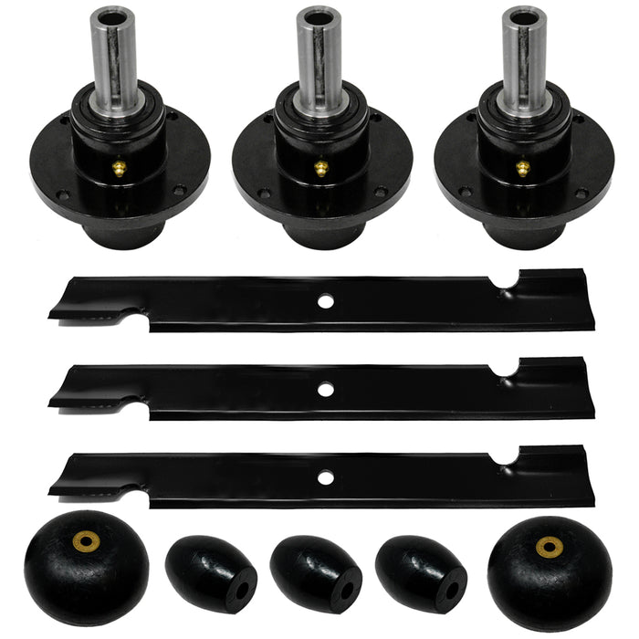 Spindle Belt Blade Wheel Kit for Scag Turf Tiger 61-inch Deck 461663 481558