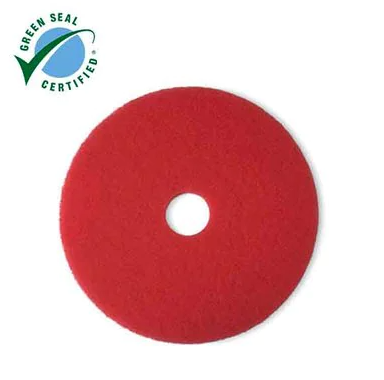 3M 5100-14 Red Buffer Pad 5100, Red, 355 mm x 82 mm, 14 in
