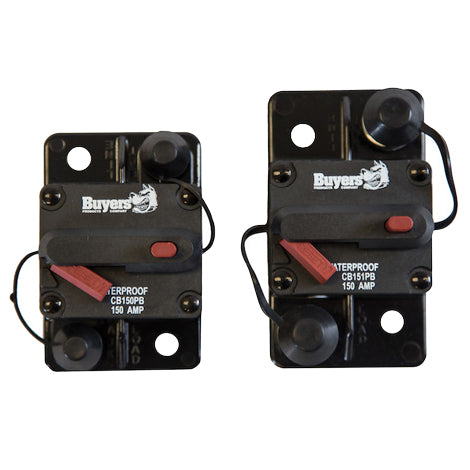 Buyers CB150PB Disyuntor de 150 amperios con botón manual de activación
