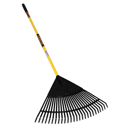 Seymour 40872 Structron 24 pulgadas. Rastrillo de hojas de polietileno con mango de fibra de vidrio