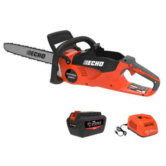 Motosierra con mango trasero Echo DCS-5000 de 18 pulg. con batería y cargador de 5.0AH