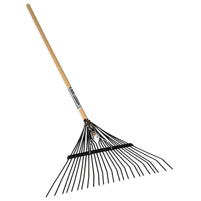 Seymour 40945 Leaf Rake, 24 Tine 24" Steel Head, 54" Hardwood Handle