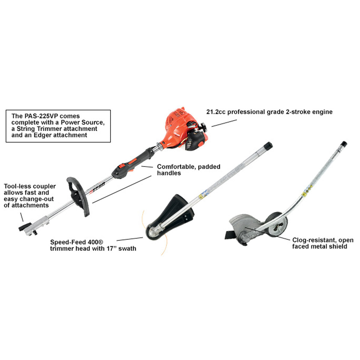 Echo PAS-225VP Pro Attachment Series Kit Trimmer