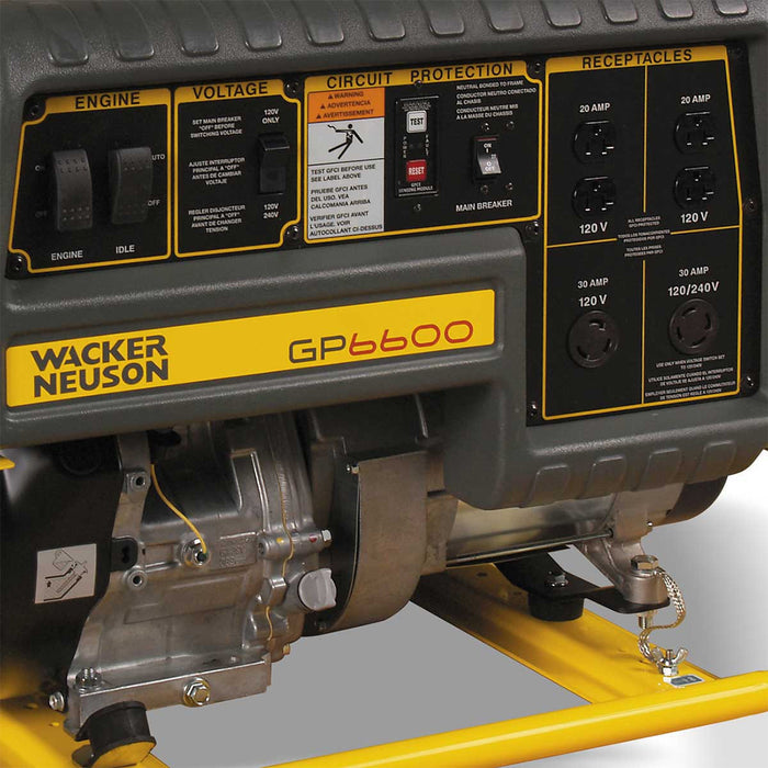 Wacker Neuson GP6600A Premium Portable Generator