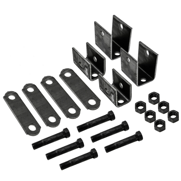 Trailer Leaf Spring Hanger Kit for Double Eye Springs Single Axle Suspension