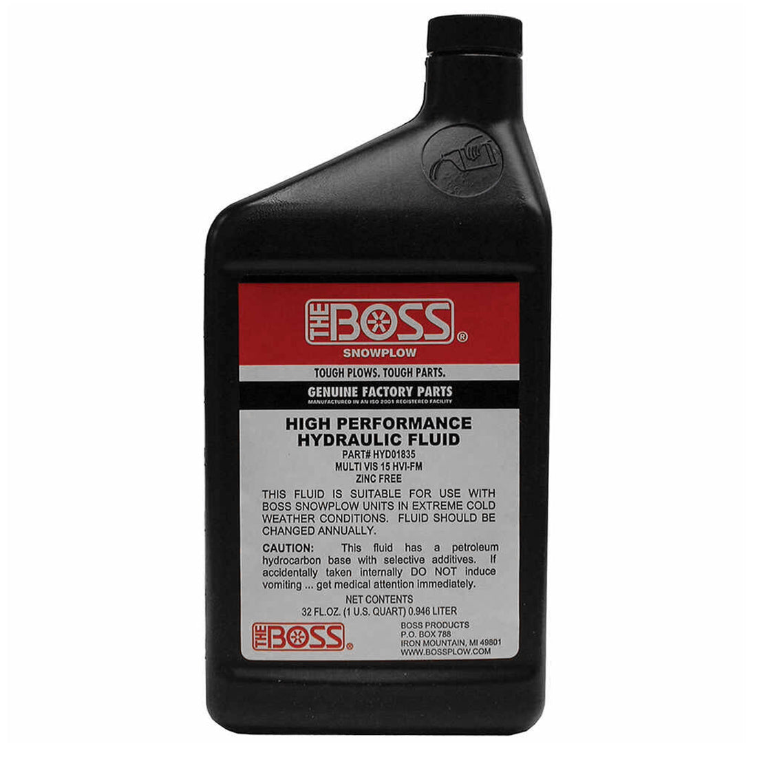 Boss HYD01835 Fluido hidráulico 1 cuarto de galón.