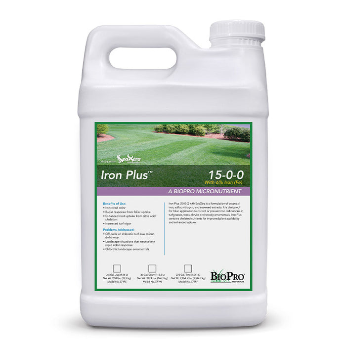 Ecologel Solutions 57195 Iron Plus (15-0-0) 2.5 Gal