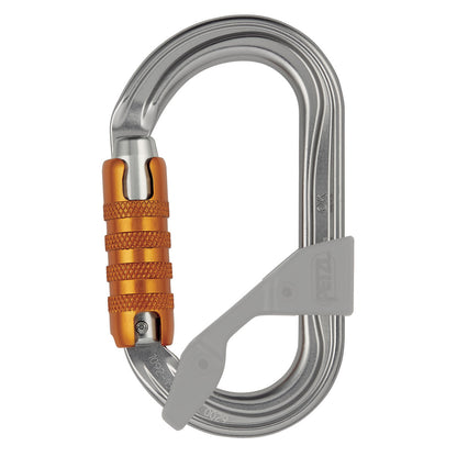 Petzl OK Mosquetón Ovalado Ligero con TRIACT-LOCK Gris