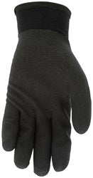 MCR Safety N9690FCS  Ninja Ice Insulated Work Gloves 15 Gauge Black Nylon with Acrylic Terry Interior Fully Coated with HPT