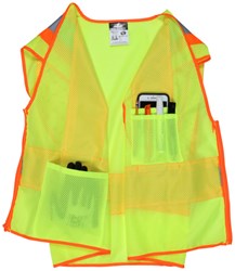 MCR Safety Hi Vis Reflective Lime Safety Vest