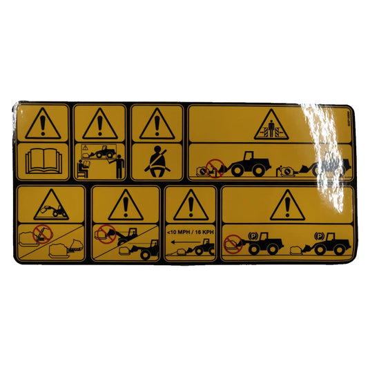 Boss MSC01868 Blade Warning Decal Sticker